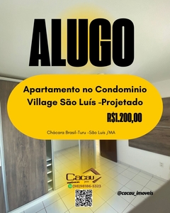 Apartamento em Chácara Brasil, São Luís/MA de 52m² 2 quartos para locação R$ 1.200,00/mes