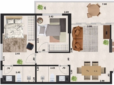 Apartamento em Marapé, Santos/SP de 59m² 2 quartos à venda por R$ 522.000,00