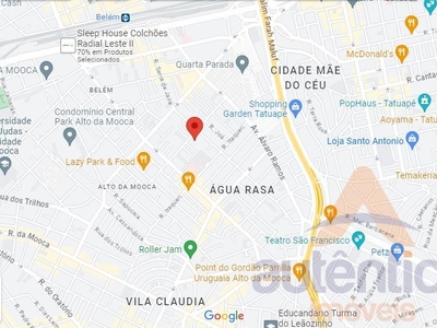 Apartamento para venda em São Paulo / SP, Quarta Parada, 1 dormitório, 1 banheiro, área total 24,00