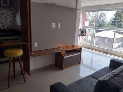 Apartamento com 2 dormitórios, 55 m² - venda por r$ 458.000,00 ou aluguel por r$ 3.798,00/mês - vila galvão - guarulhos/sp