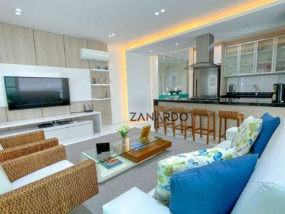 Apartamento moderno para alugar 3 suítes, 158 m² por r$ 16.000/mês - riviera de são lourenço - bertioga/sp