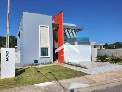 Casa com 3 dormitórios à venda, 22222 m² por r$ 1.600.000,00 - viverde i - rio das ostras/rj