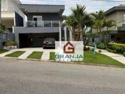 Casa com 4 dormitórios, 420 m² - venda por r$ 2.600.000,00 ou aluguel por r$ 16.252,00/mês - granja viana - jandira/sp