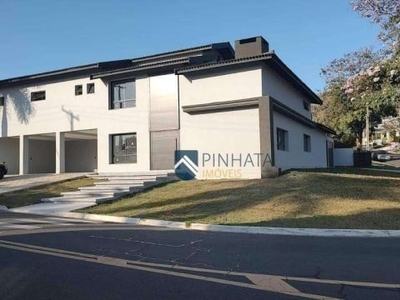 Casa com 4 dormitórios, 450 m² - venda por r$ 4.000.000 ou aluguel por r$ 20.000/mês - condomínio jardim paulista i - vinhedo/sp