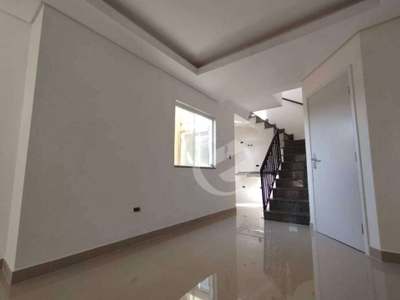 Cobertura com 2 dormitórios à venda, 100 m² por r$ 600.000 - campestre - santo andré/sp