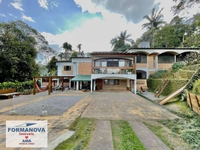 Jardim iolanda - casa com 3 suítes, 398 m² - venda por r$ 2.190.000 ou aluguel por r$ 5.800 / mês mobiliada e sem as taxas - taboão da serra/sp