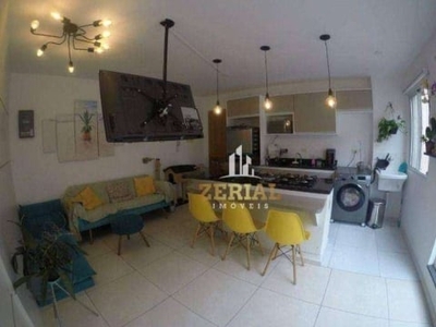Studio com 1 dormitório à venda, 37 m² por r$ 350.000,00 - nova gerti - são caetano do sul/sp