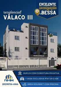 Apartamento à Venda no Bessa, Com 56,76m³ 02 quartos, 1 Suíte, Varanda Entrega 05/2024