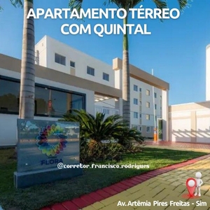 Apartamento Térreo com Quintal, 2 quartos no Sim, próximo a Unex-Feira de Santana - BA