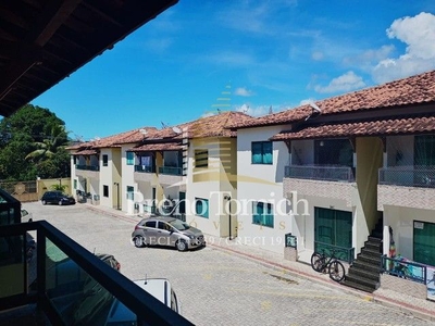 Porto Seguro/Ba - Apartamento mobiliado a venda, em condominio fechado, possui 71m² - Cent