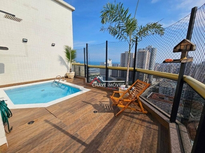 Apartamento Duplex em Boqueirão, Praia Grande/SP de 200m² 3 quartos à venda por R$ 1.299.000,00