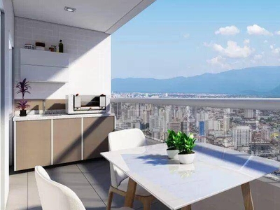 Apartamento em Canto do Forte, Praia Grande/SP de 60m² 2 quartos à venda por R$ 371.000,00