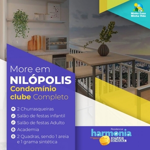 Apartamento em Centro, Nilópolis/RJ de 28m² 1 quartos à venda por R$ 148.000,00