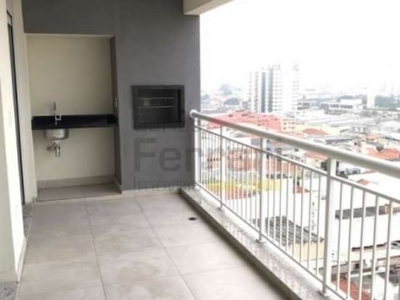 Apartamento em santana 60 m², sacada gourmet, 1 dormitório, 2 banheiros, 1 vaga