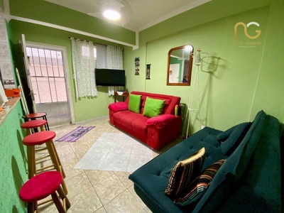 Apartamento em Vila Guilhermina, Praia Grande/SP de 37m² 1 quartos à venda por R$ 194.000,00
