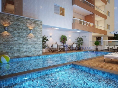 Apartamento em Vila Guilhermina, Praia Grande/SP de 57m² 2 quartos à venda por R$ 384.000,00