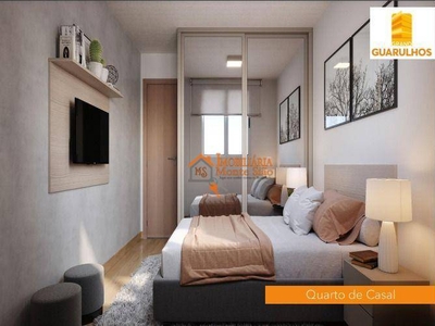 Apartamento em Vila Nova Bonsucesso, Guarulhos/SP de 37m² 2 quartos à venda por R$ 236.900,00
