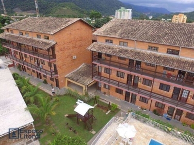 Flat com 1 dormitório à venda, 41 m² por r$ 255.000,00 - martim de sá - caraguatatuba/sp