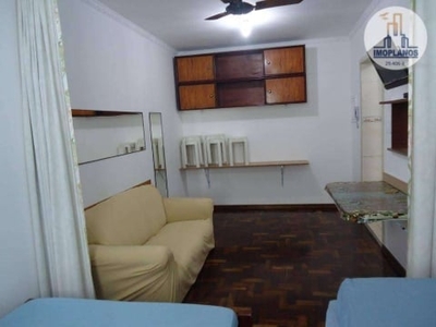 Kitnet com 1 dormitório, 35 m² - venda por r$ 150.000,00 ou aluguel por r$ 1.500,01/mês - vila guilhermina - praia grande/sp