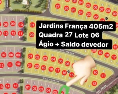 Ágio Lote Jardins França 406,80m
