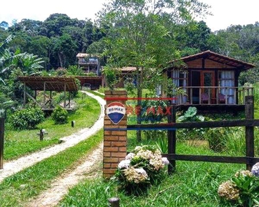 Chácara com casa principal e chalé à venda, 1000 m² por R$ 485.000 - Pinhalzinho - Santo A