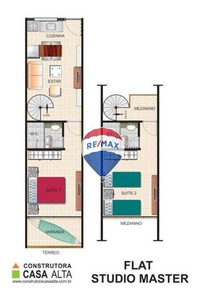 Flat Residencial Studio Master Casa Alta