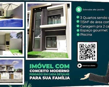 Sobrado com 3 dormitórios à venda, 115 m² por R$ 525.000,00 - Correia Velho - Paranaguá/PR