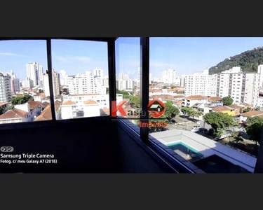 Apartamento com 2 dormitórios à venda, 66 m² por R$ 384.500 - Campo Grande - Santos/SP