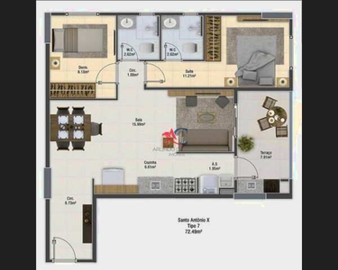 Apartamento com 2 dormitórios à venda, 72 m² por R$ 464.541,10 - Jardim Imperador - Praia