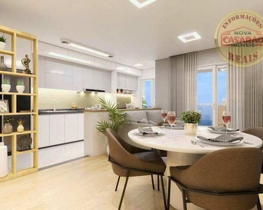 Apartamento com 2 dormitórios à venda, 76 m² por R$ 450.878,00 - Vila Guilhermina - Praia