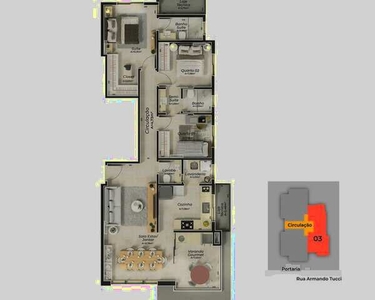 Apartamento para venda tem 92 metros quadrados com 3 quartos em Santa Mônica - Uberlândia