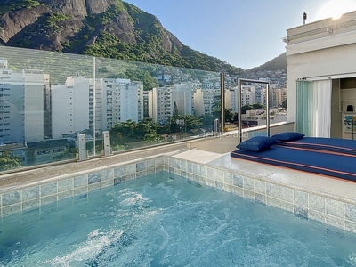 Cobertura moderna com piscina e sauna em Copacabana
