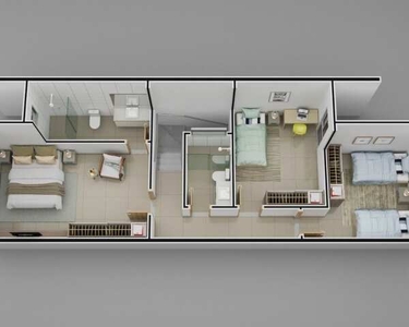Duplex 3 dormitórios à venda Residencial Bethania Santana do Paraíso/MG