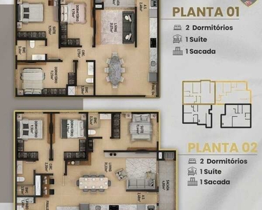 Residencial Fatto a Mano, 2 e 3 Dormitórios - 300m do Mar!