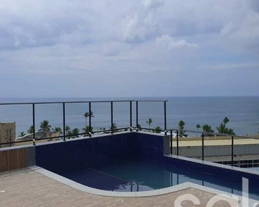 Sala7 Imobiliária - Apartamento 1/4 suíte e varanda, vista mar, em Ondina