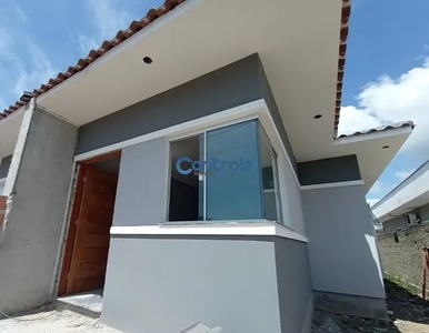 (WE)Casa térrea com 3 dormitórios (1 suíte) e quintal, no Rio Caveiras, Biguaçu