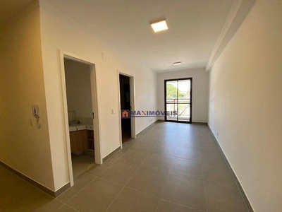 Apartamento com 1 dormitório para alugar, 54 m² por R$ 2.850,00/mês - Vila Thais - Atibaia