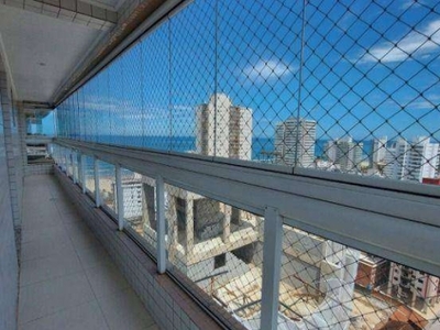 Apartamento com 3 dormitórios à venda, 122 m² por R$ 640.000,00 - Aviação - Praia Grande/SP