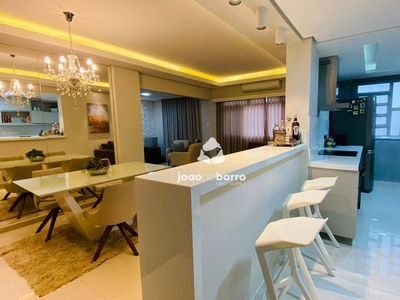 Apartamento com 3 dormitórios para alugar, 125 m² por R$ 5.332,00/mês - Centro - Campo Gra