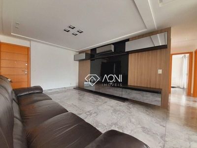 Apartamento com 3 dormitórios para alugar, 145 m² por R$ 7.591,02/mês - Praia da Costa - V