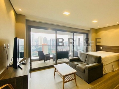 Apartamento para locação 1 suite, 1 vaga, 1 banheiro, 40m, Brooklin Paulista, São Paulo, S