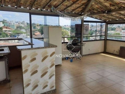 Cobertura com 3 dormitórios, 190 m² - venda por R$ 480.000,00 ou aluguel por R$ 3.384,00/mês - Santa Amélia - Belo Horizonte/MG