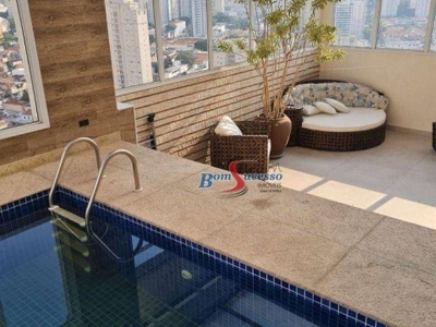 Cobertura com 4 dormitórios para alugar, 385 m² por R$ 25.430,00/mês - Tatuapé - São Paulo/SP