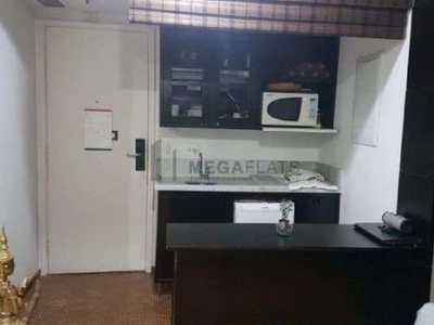 Flat com 1 quarto para alugar na Av. IBIRAPUERA, 2534, Moema, São Paulo, 28 m2 por R$ 1.350