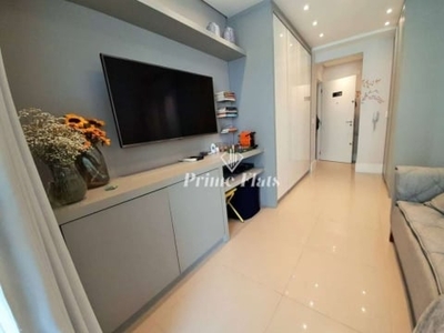 Flat disponível para locação no Condomínio Affinity Vila Olímpia com 42m² 1 dormitório e 1 vaga de garagem