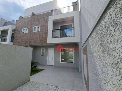 Sobrado com 3 dormitórios à venda, 130 m² por r$ 699.000,00 - fazendinha - curitiba/pr