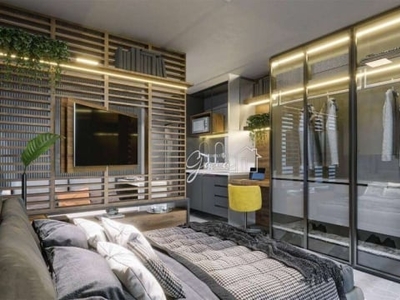 Studio com 1 dormitório à venda, 21 m² por r$ 226.000,00 - centro - curitiba/pr