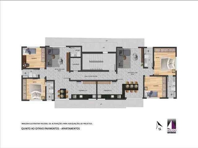 Apartamento com 2 quartos à venda no bairro Lourdes, 69m²