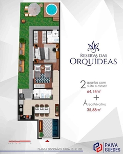 Casa com 2 quartos à venda no bairro Vale das Orquídeas, 65m²