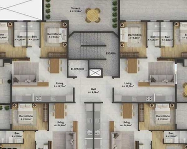 2 dormitórios, 1 suítes, 1 banheiros, 1 vaga na garagem, 99M² de Área Construída